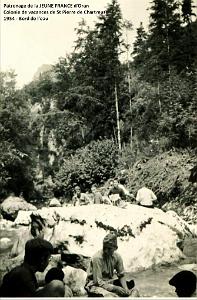 COLO JEUNE FRANCE 1954 bord de l'eau 1